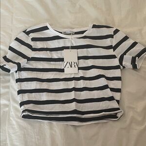 Zara Monochrome Striped Tee